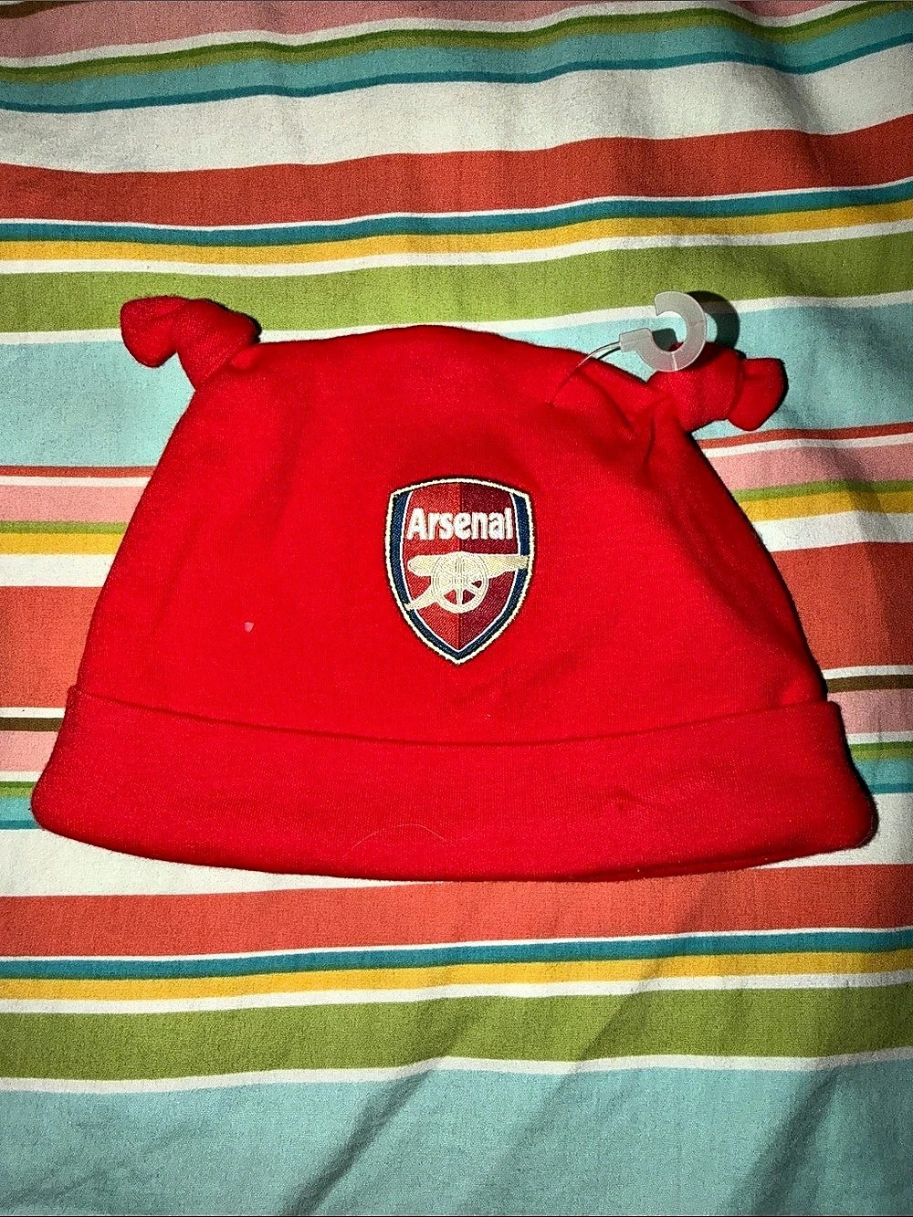 Arsenal Infant Beanie/ Hat 3/6M NWOT